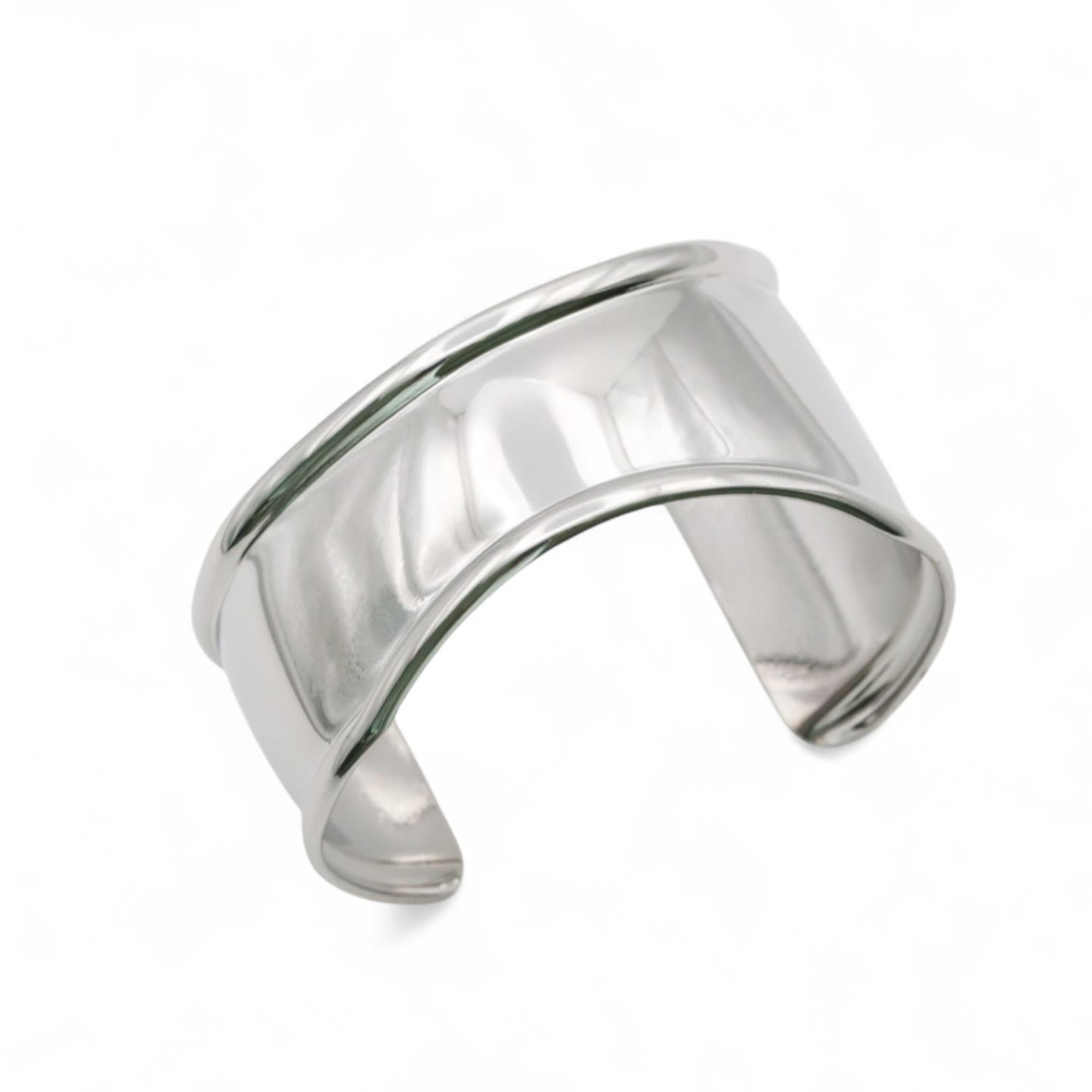 Silver Arc Cuff Bangle