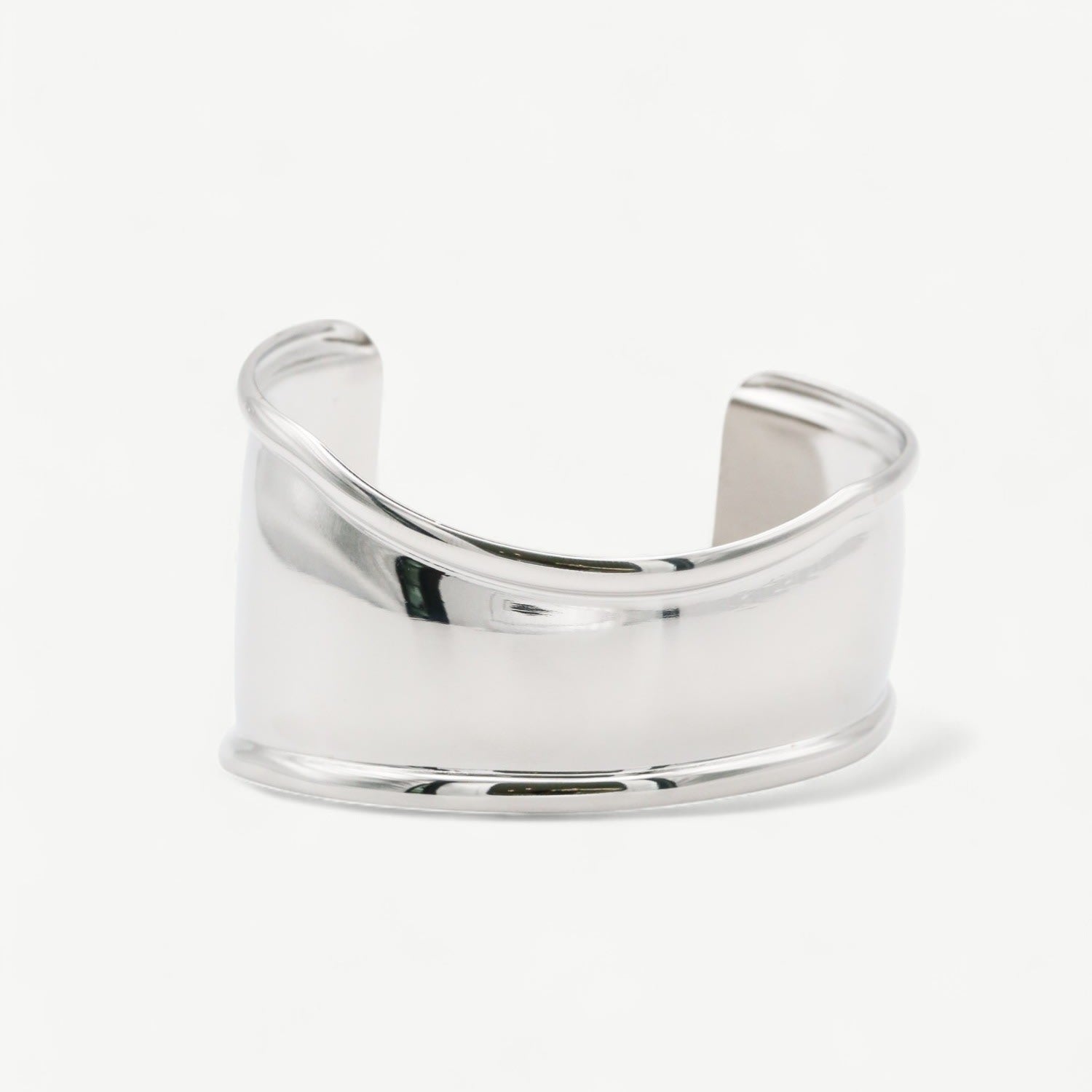 Silver Arc Cuff Bangle
