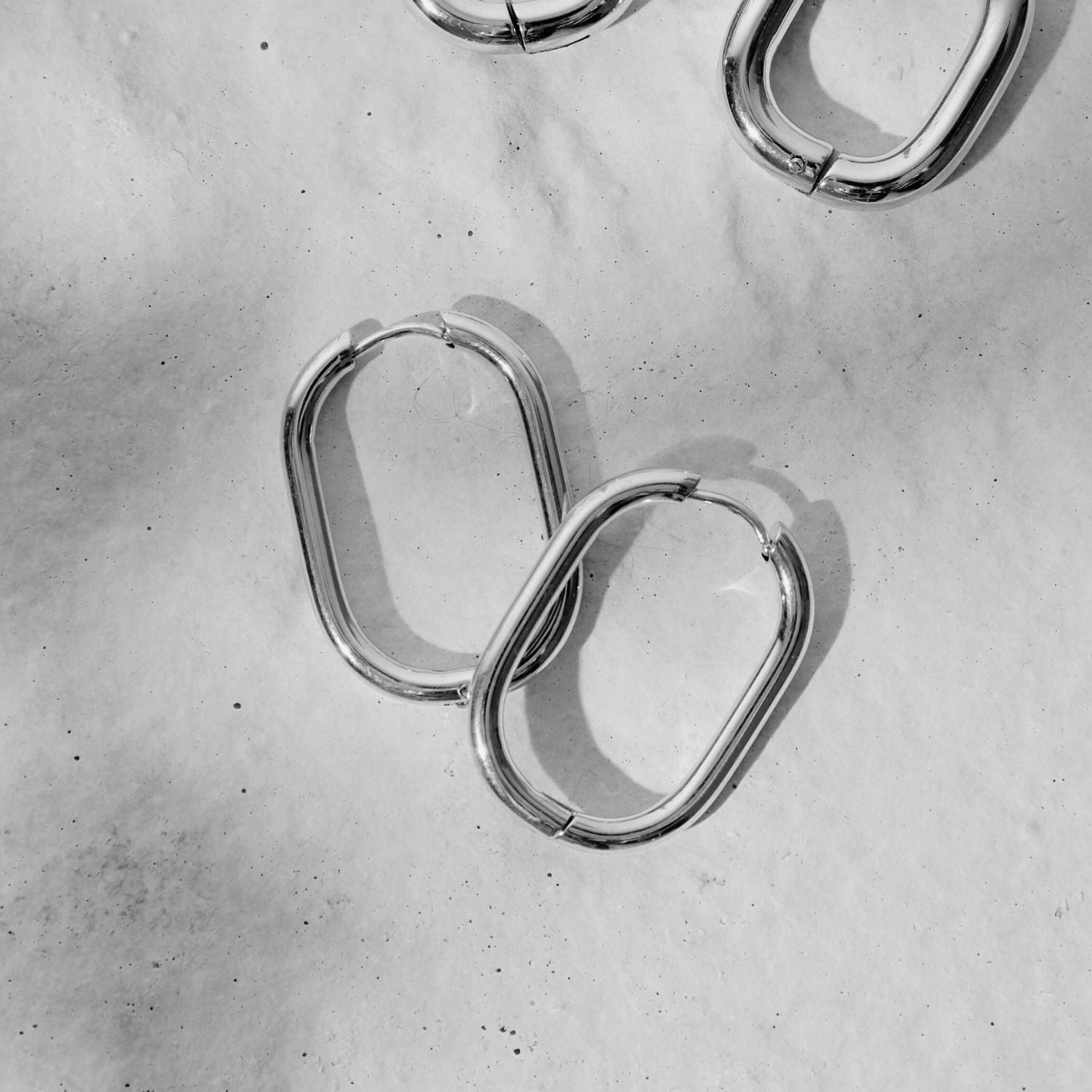 Silver Asha Hoops