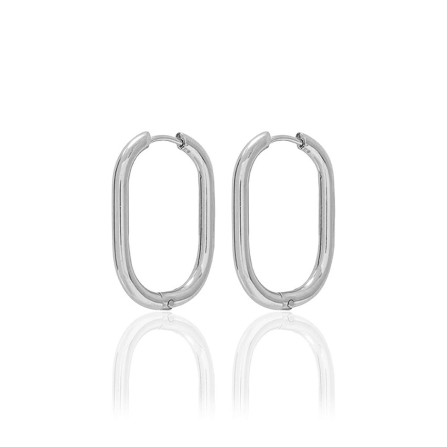 Silver Asha Hoops