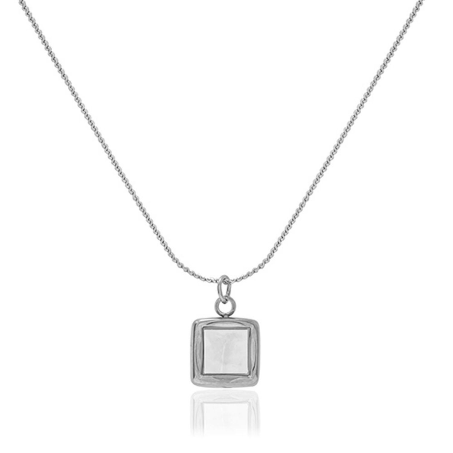 Silver Bowie Pearl Necklace