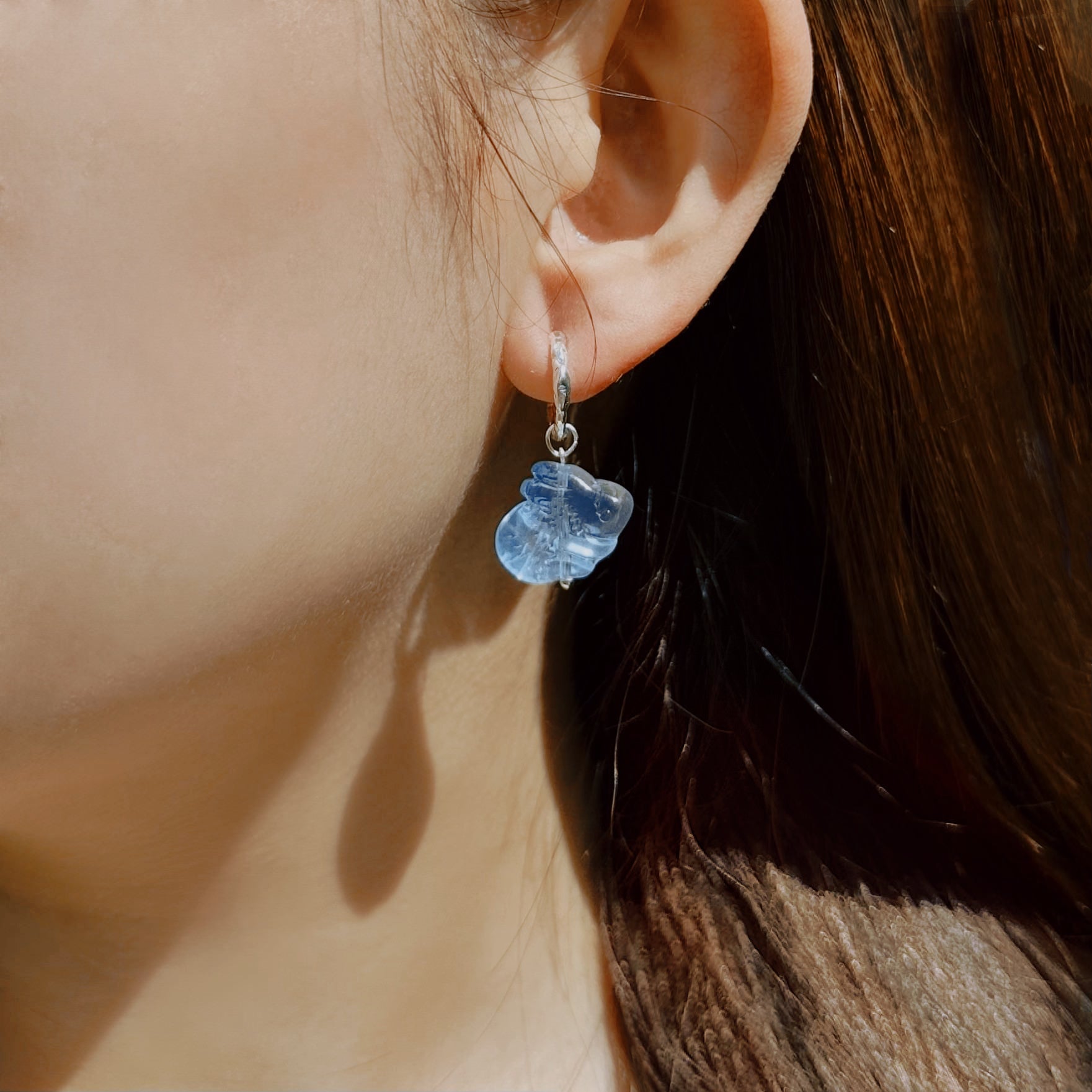 Silver Bunny Earrings