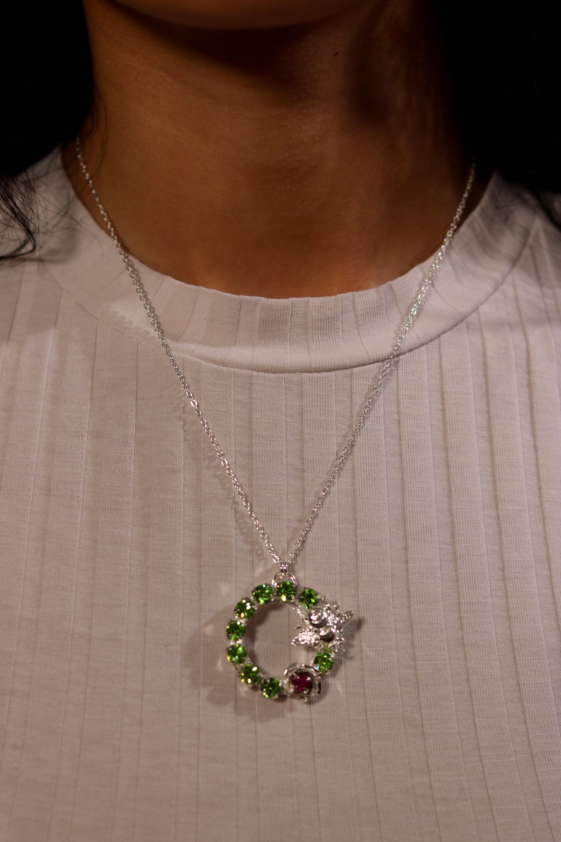 Silver Circle Of Life Necklace