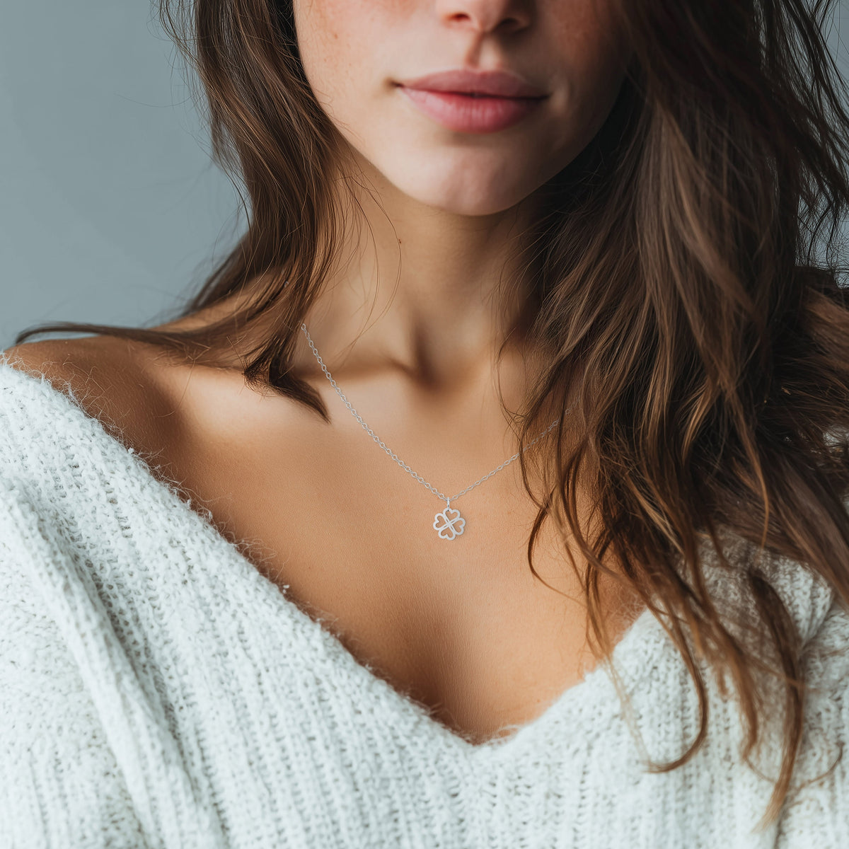 Dainty Gold Four Leaf Clover Necklace