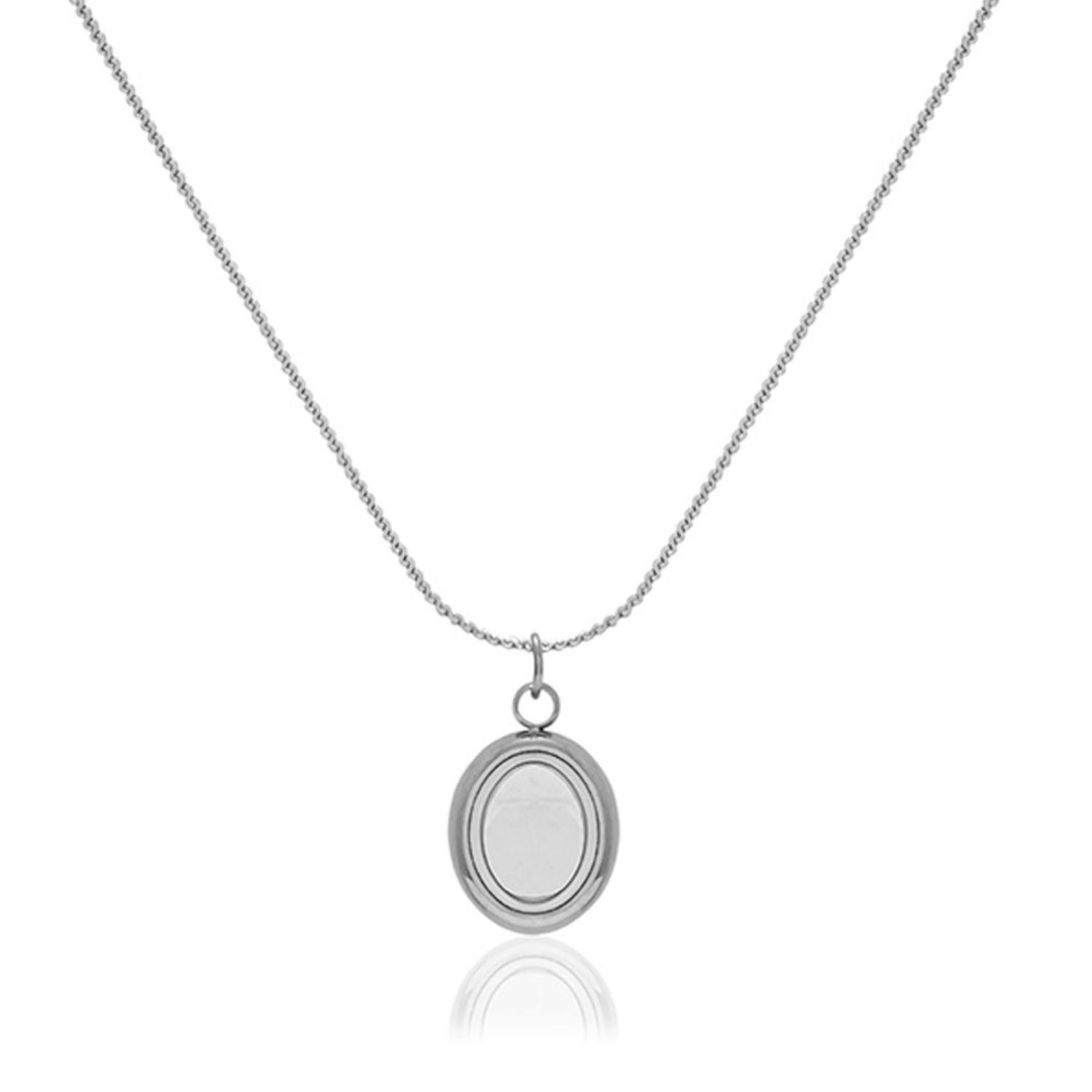Silver Crimson Pearl Necklace