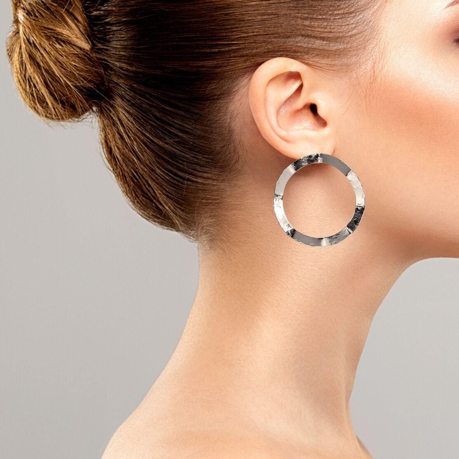 Silver Duet Post Earrings