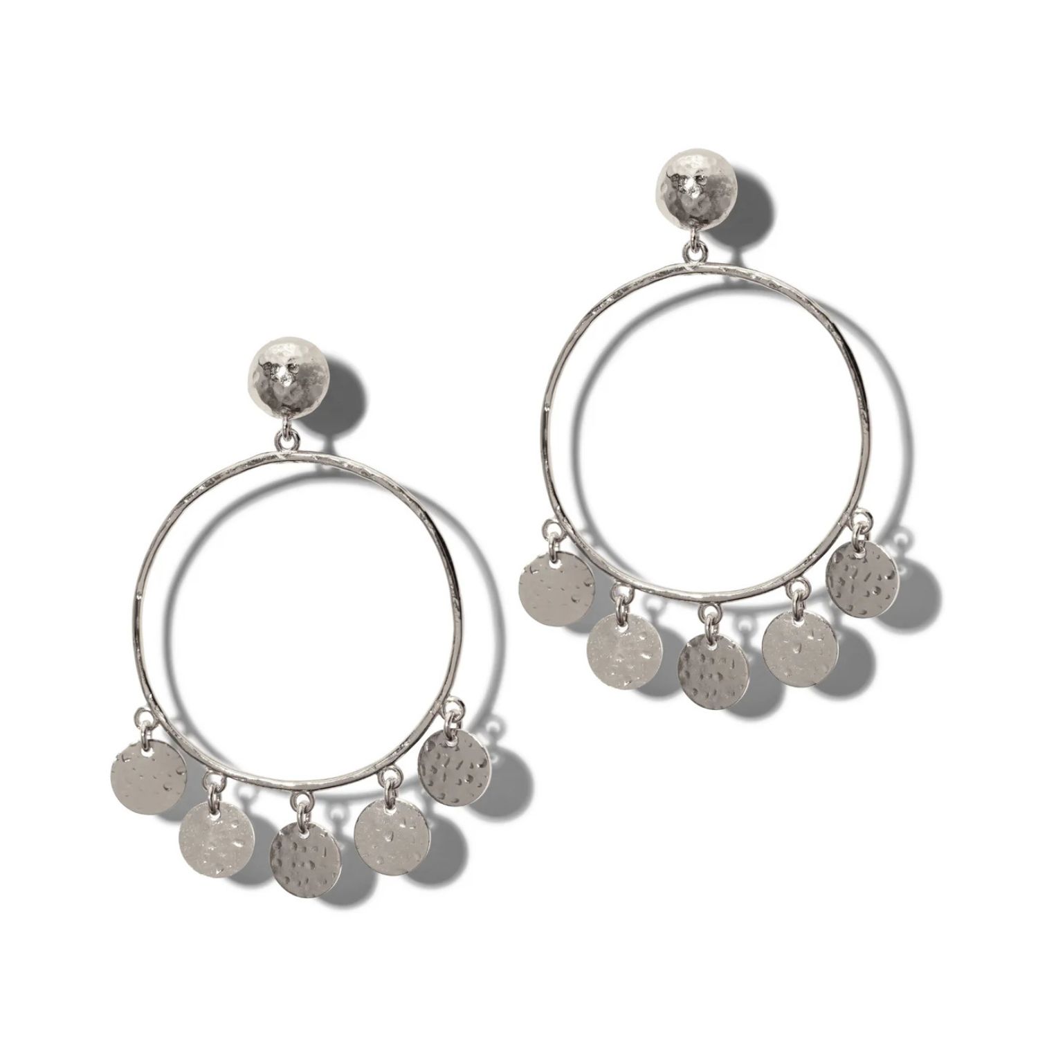 Silver Fortuna Chandelier Earrings