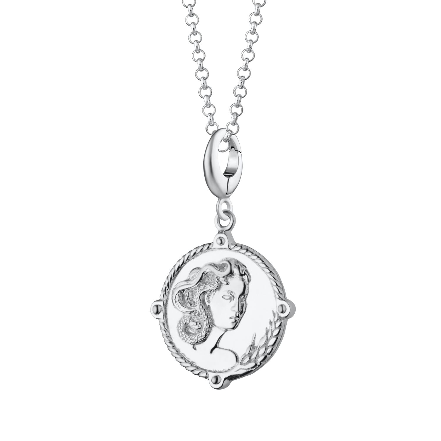 Sterling Silver Goddess Of Fertility And Nature Demeter Charm Necklace