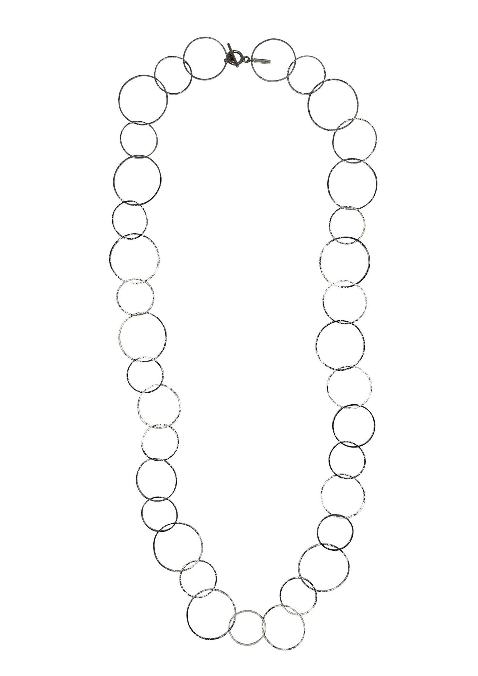 Silver Halo Lindy Links Long Necklace