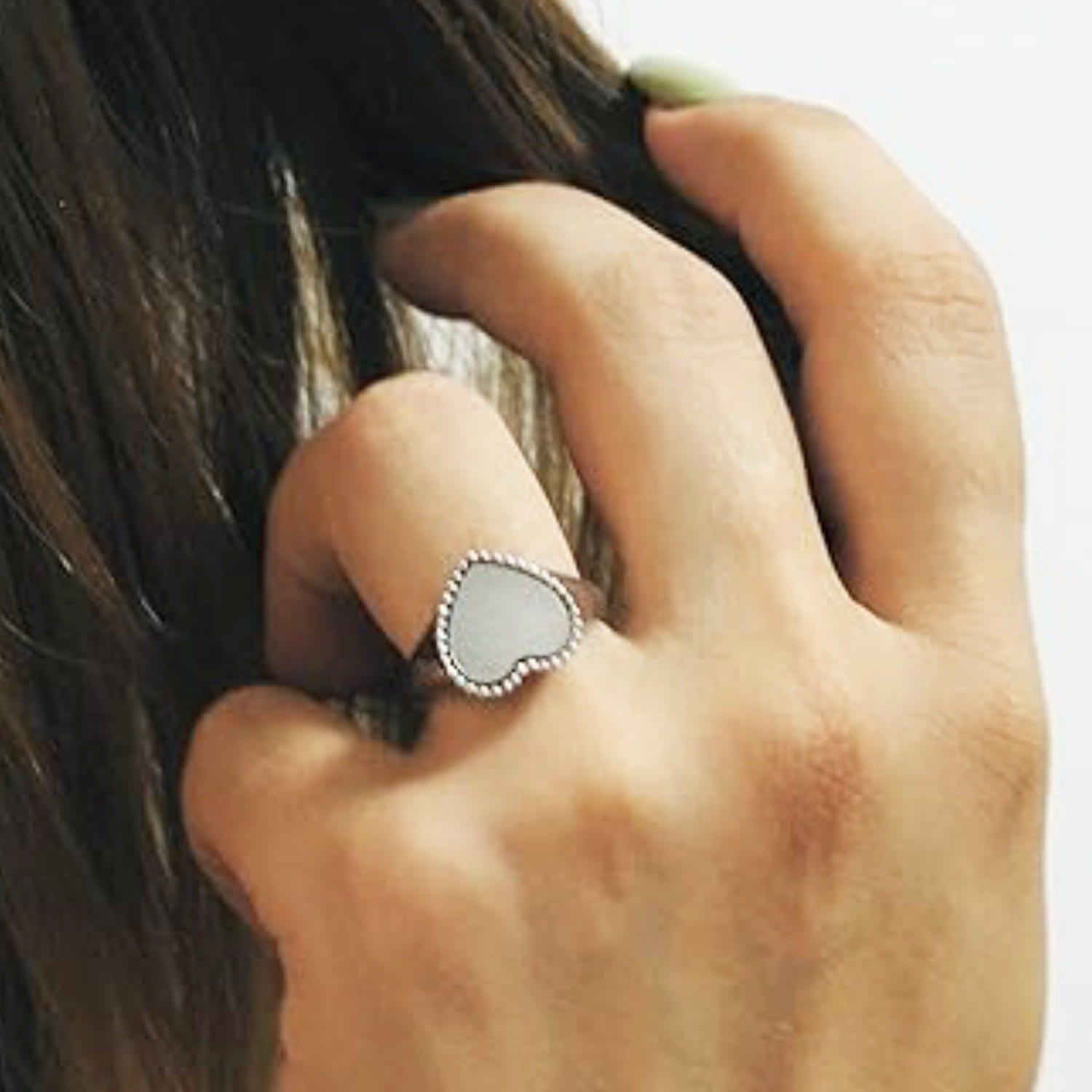 Adjustable Sterling Silver Heart Ring – Elegant, Timeless Jewelry, Perfect Gift For Women