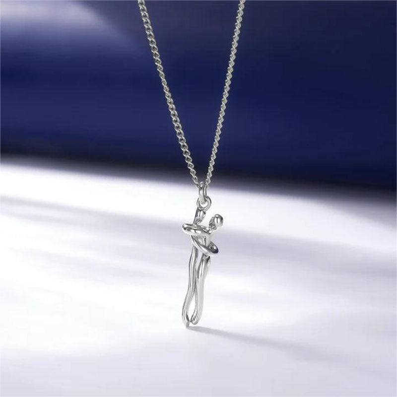 Silver Hug Necklace