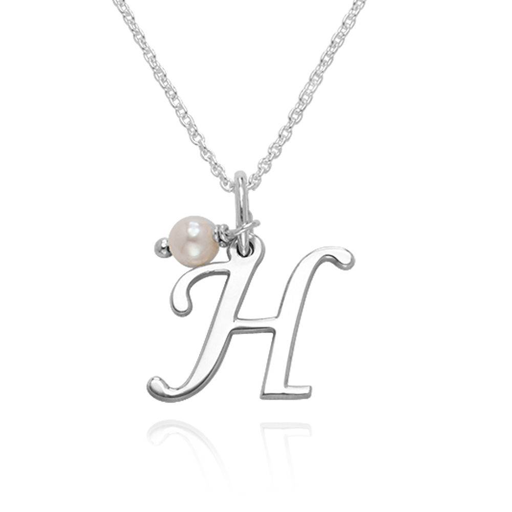 Initial Necklace in Silver