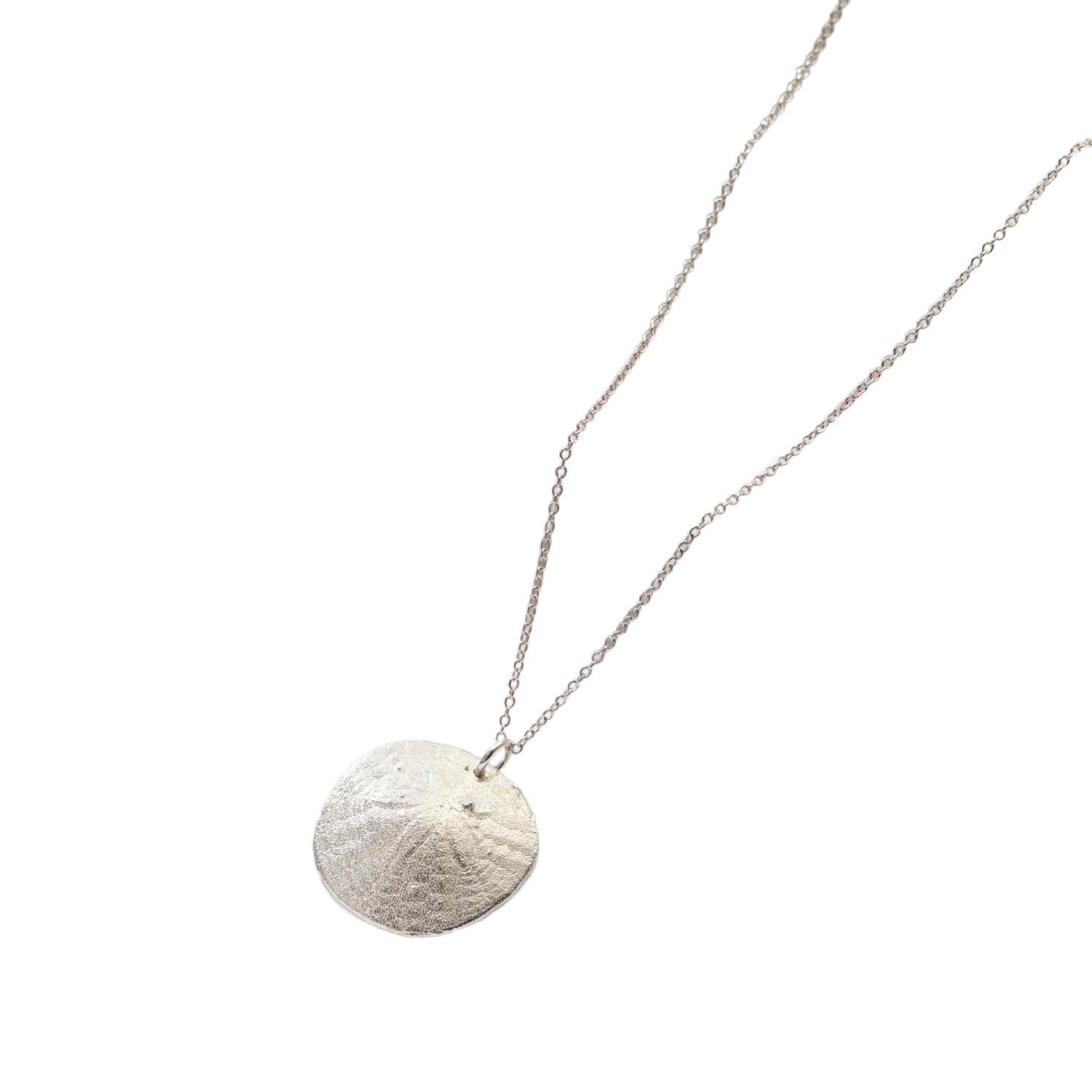 Silver Large Sand Dollar Necklace