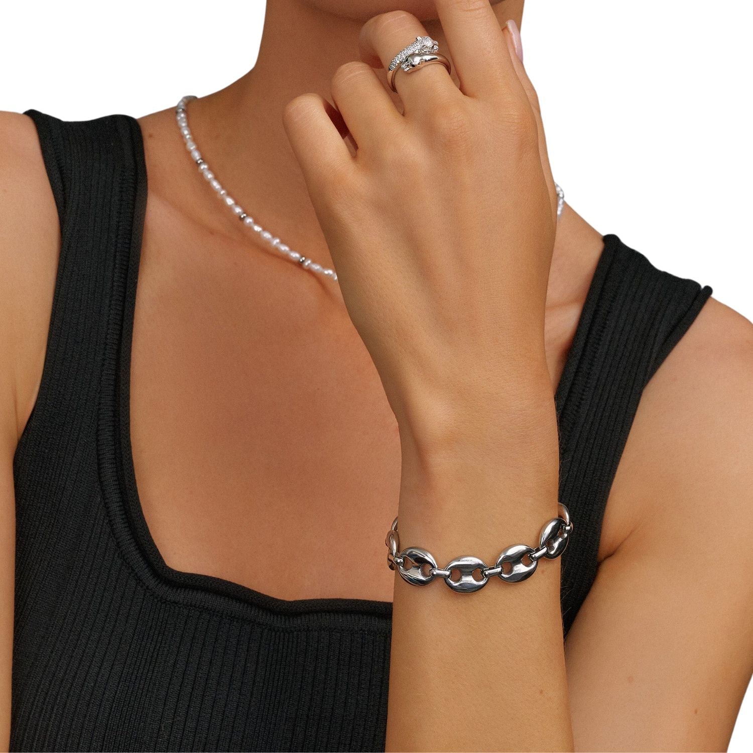 Silver Mariner Link Bracelet