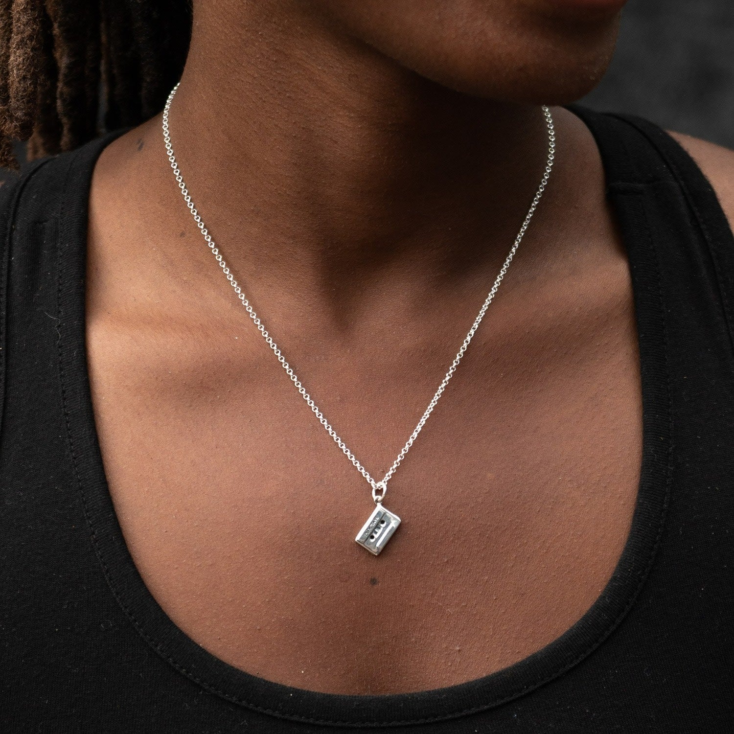 Silver Mix Tape Necklace