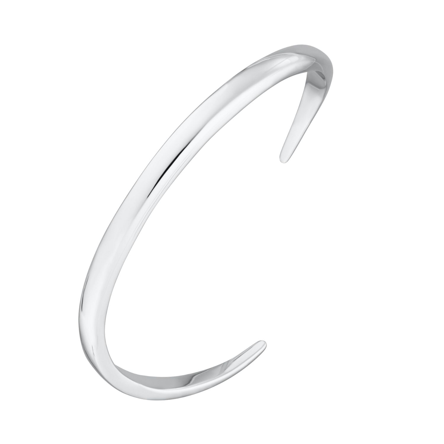 Silver Open Claw Bangle