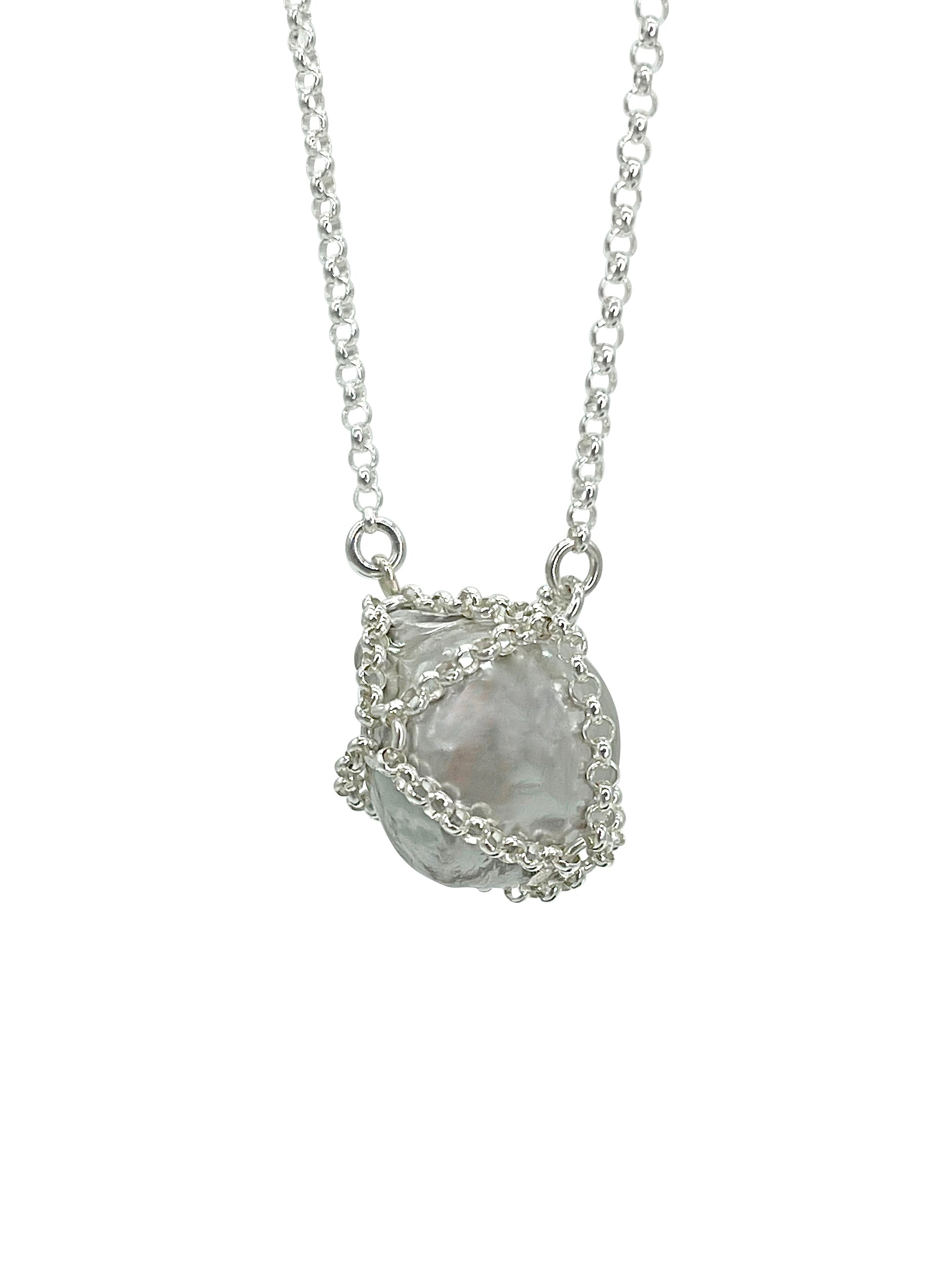 Silver Pearl Pendant