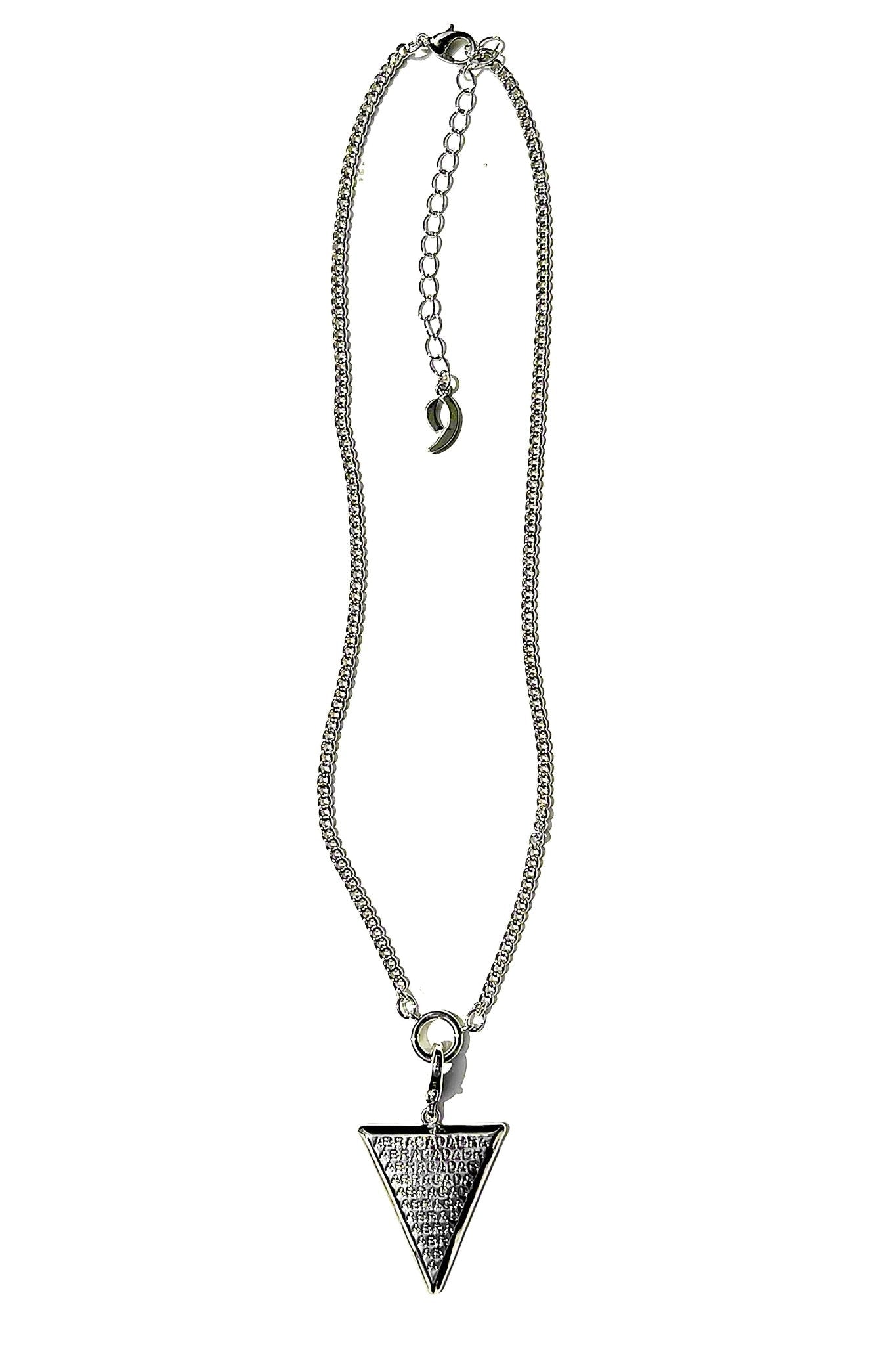 Silver Plated Abracadabra Talisman Necklace With Removable Pendant
