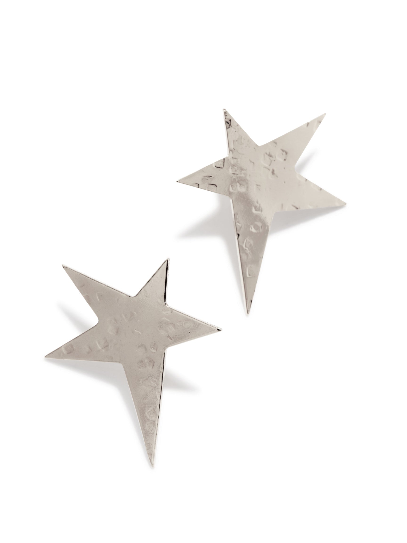 Silver Shooting Star Stud Post Earrings