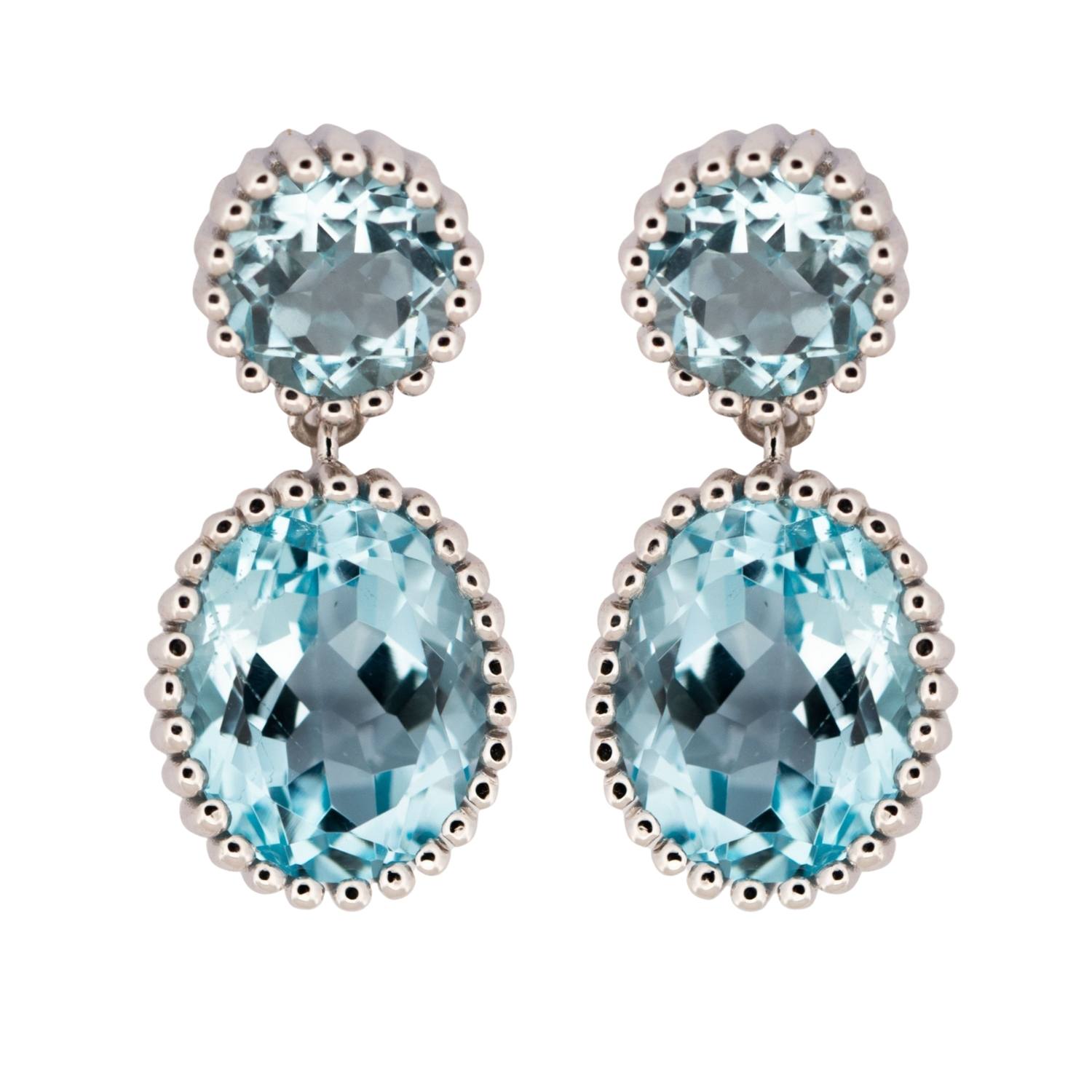 Silver Sky Blue Topaz Aurelia Earrings