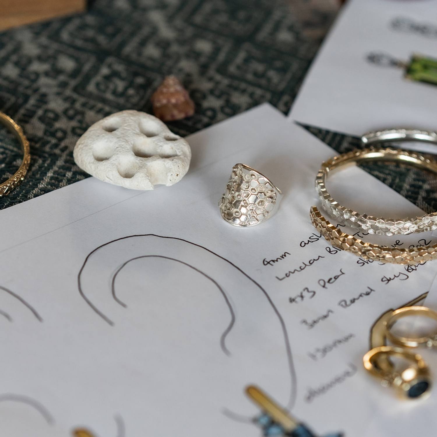 Silver Statement Saddle Ring - Hemera