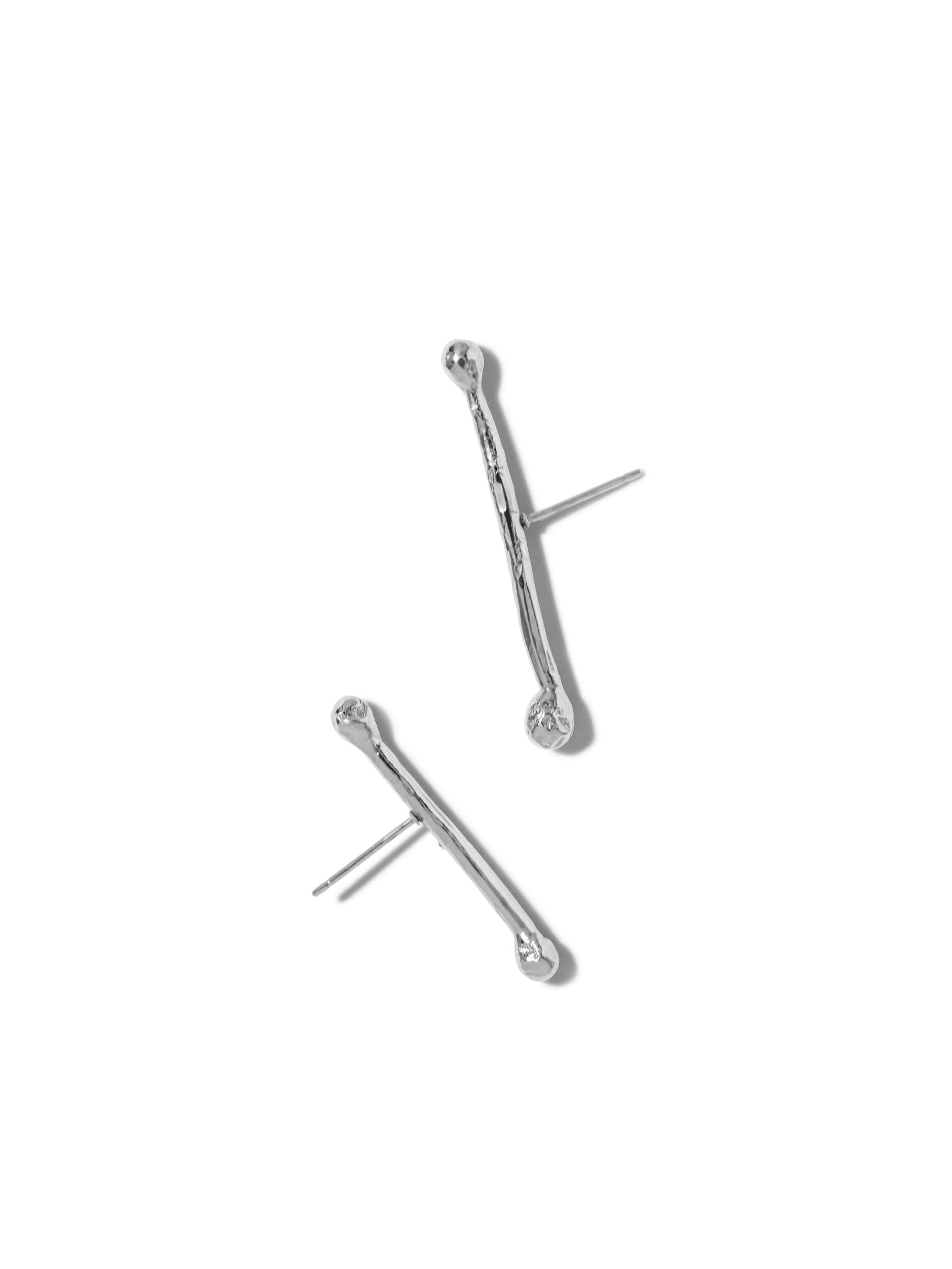 Silver Stix Post Earrings