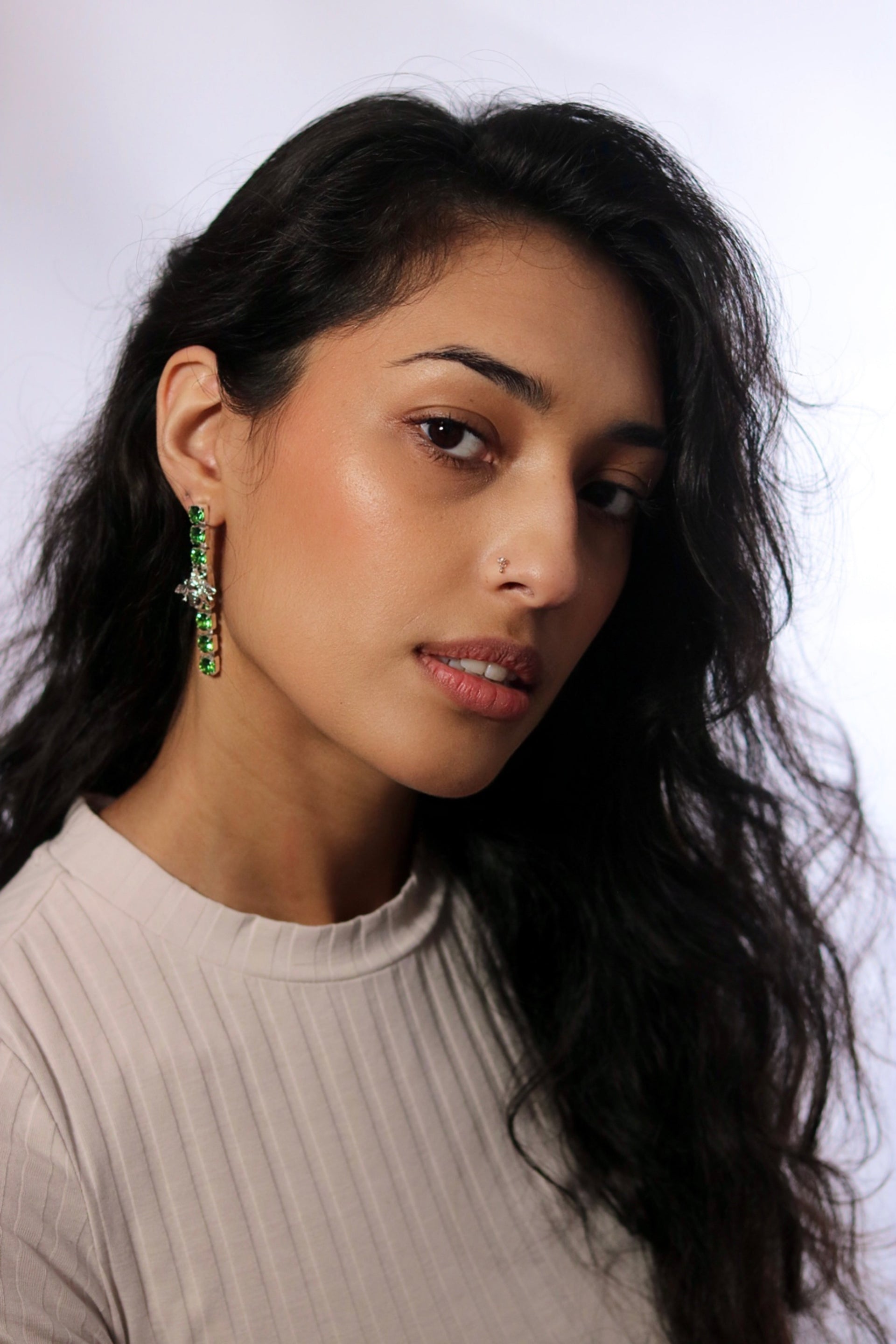 Silver Tree Climber Earrings