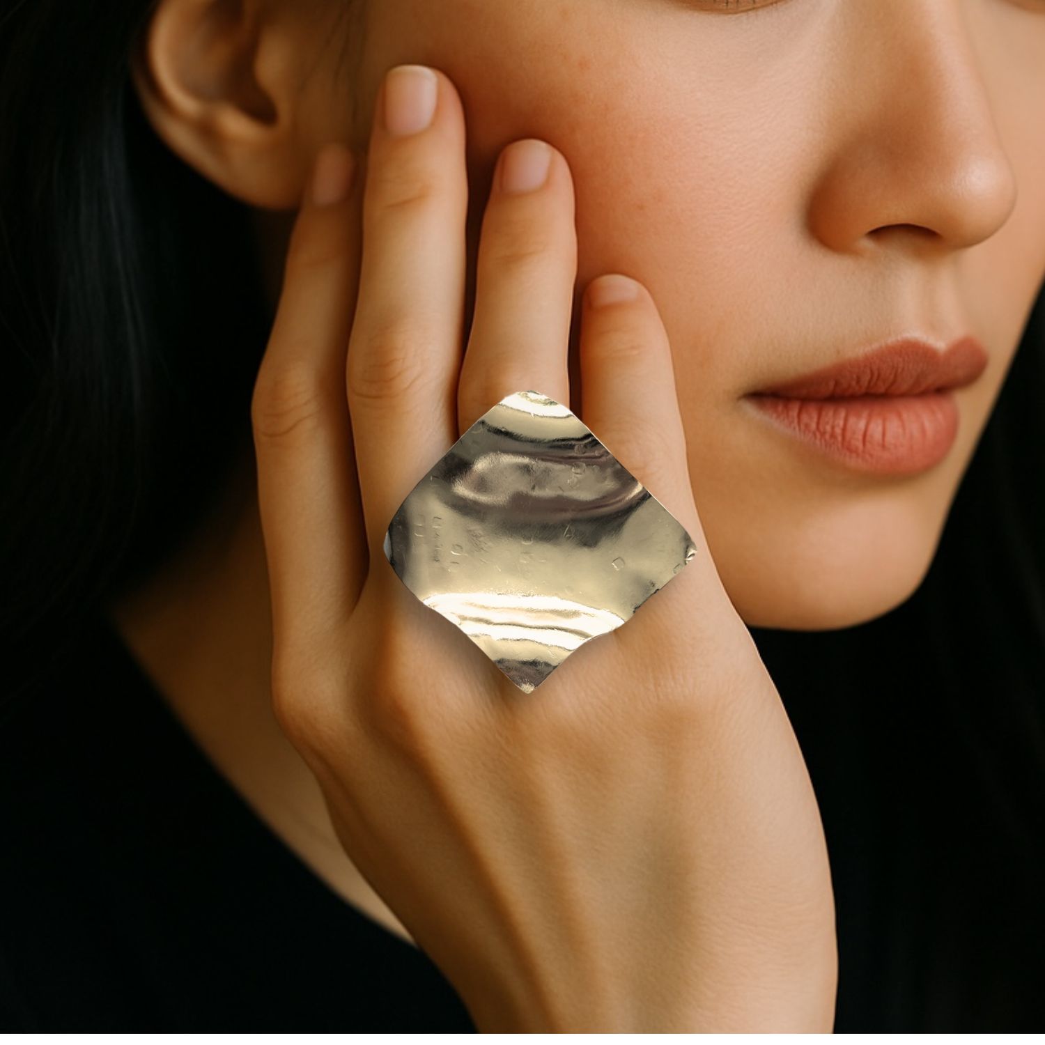 Silver Whitney Wave Ring