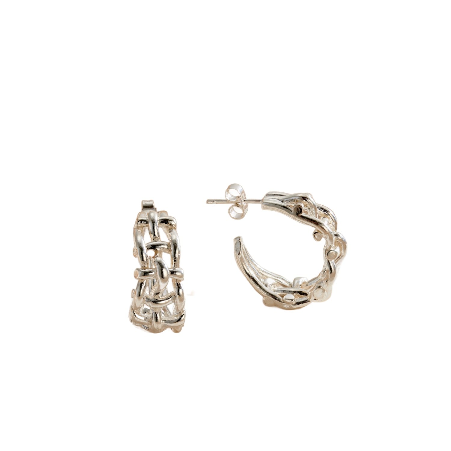 Woven Hoop Earrings