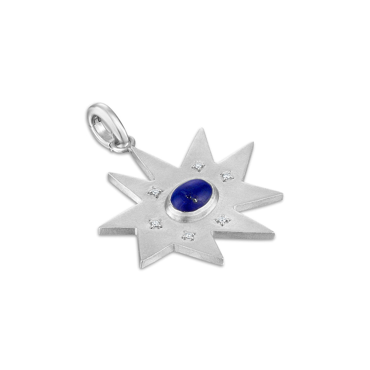 Silver Maxi KAPOW! Charm with Lapis Lazuli