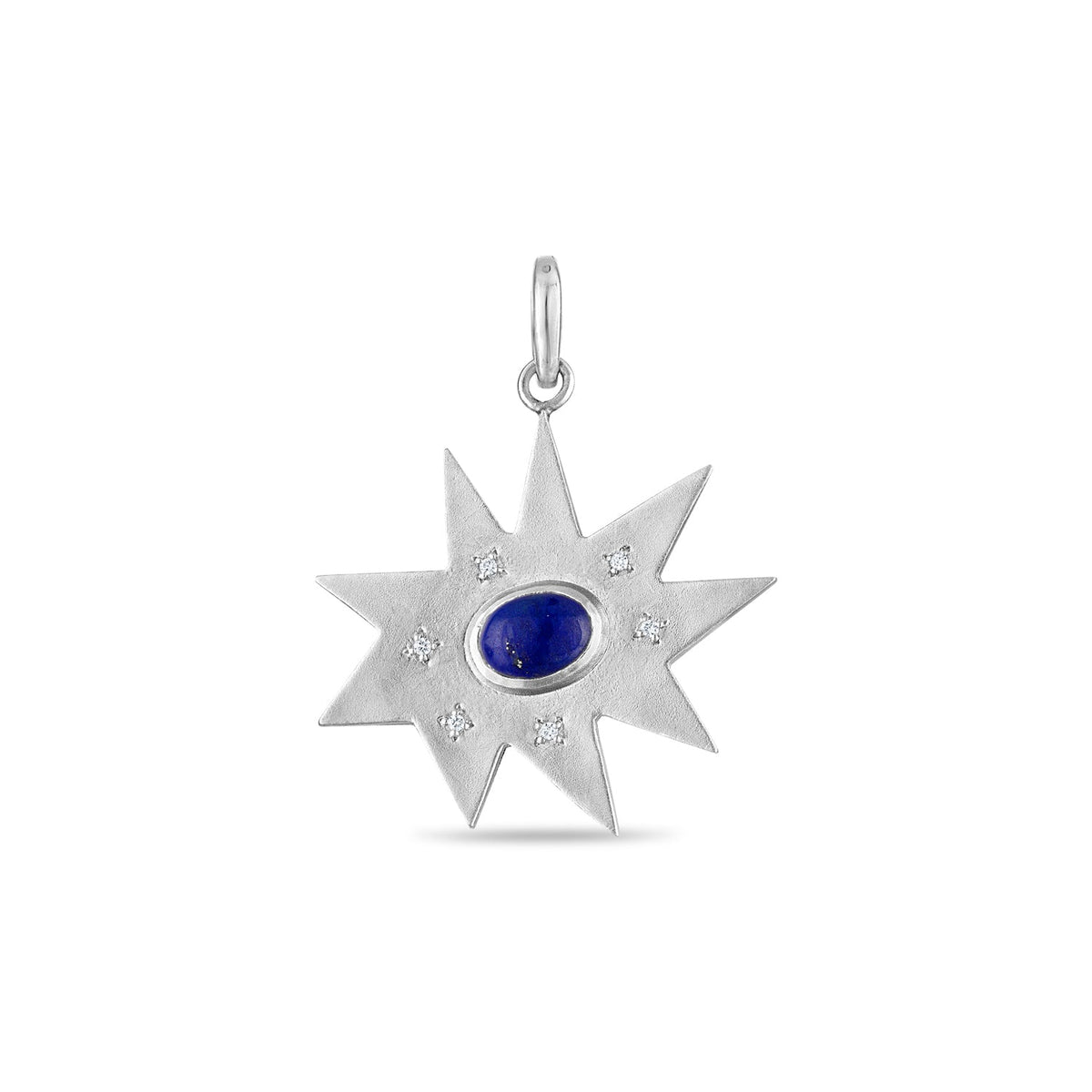 Silver Maxi KAPOW! Charm with Lapis Lazuli