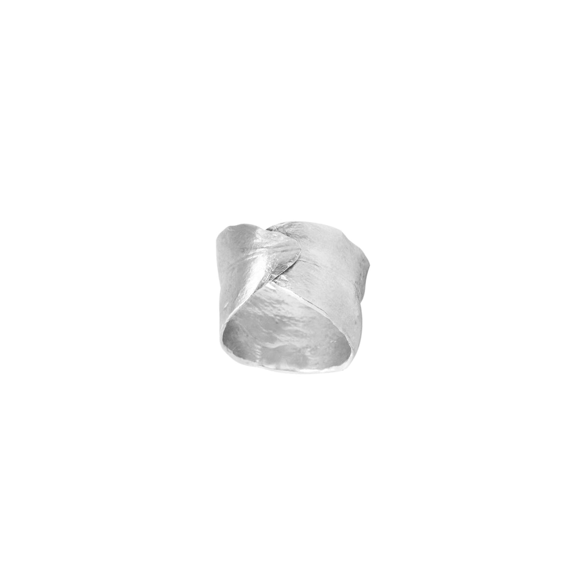Brooklyn Stoop Silver leaf ring