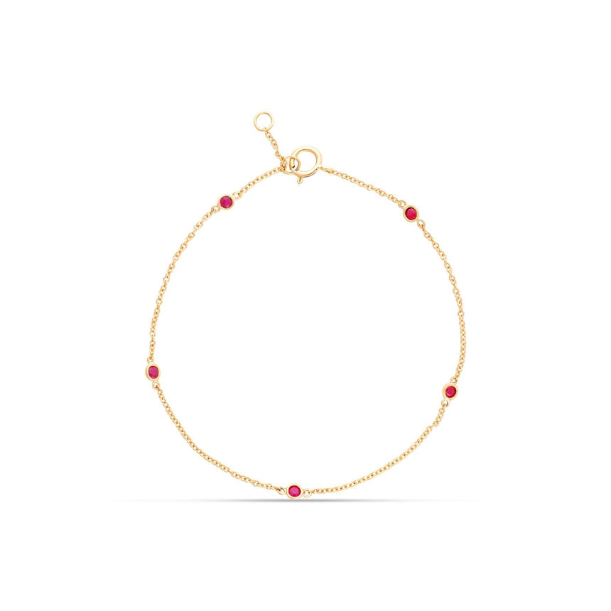 Simple Ruby Bracelet
