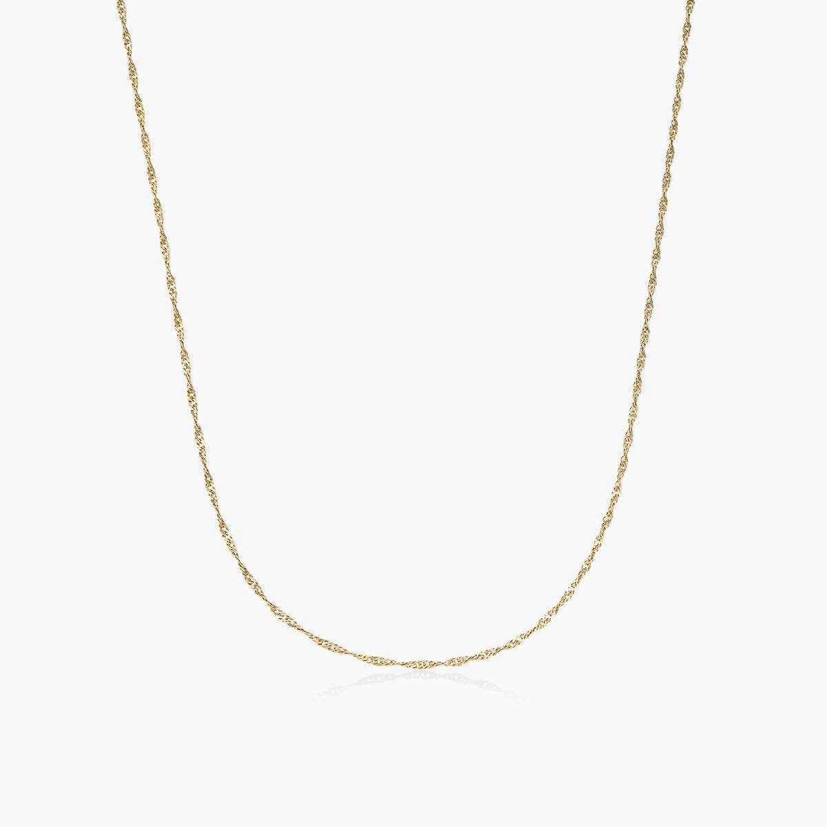 Singapore Chain in 18K Gold Plating