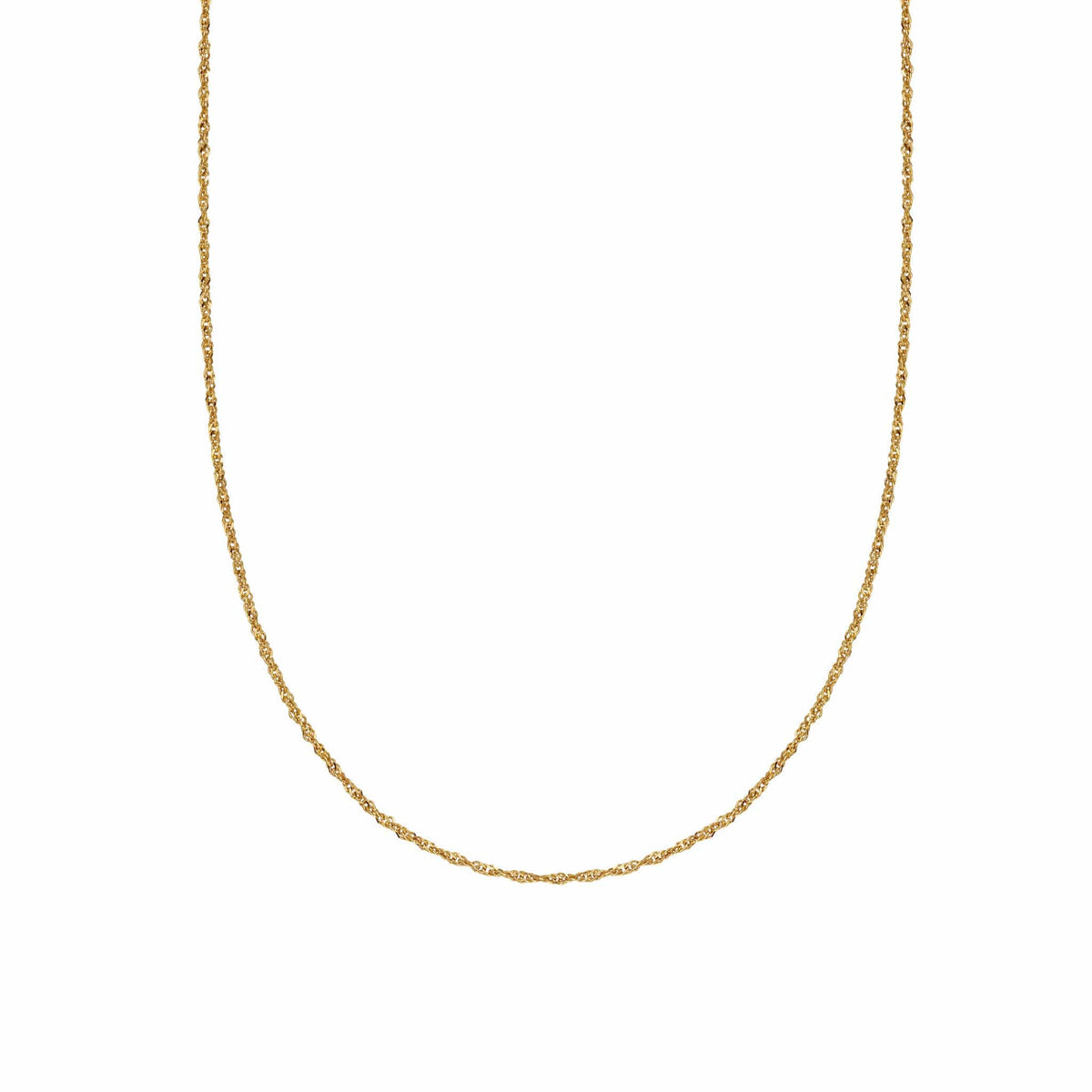 Singapore Layering Chain Necklace 18ct Gold Plate