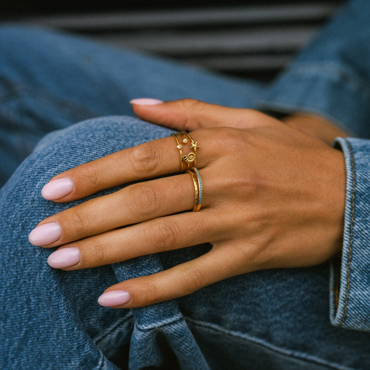 Coastal Open Caged Adjustable Ring