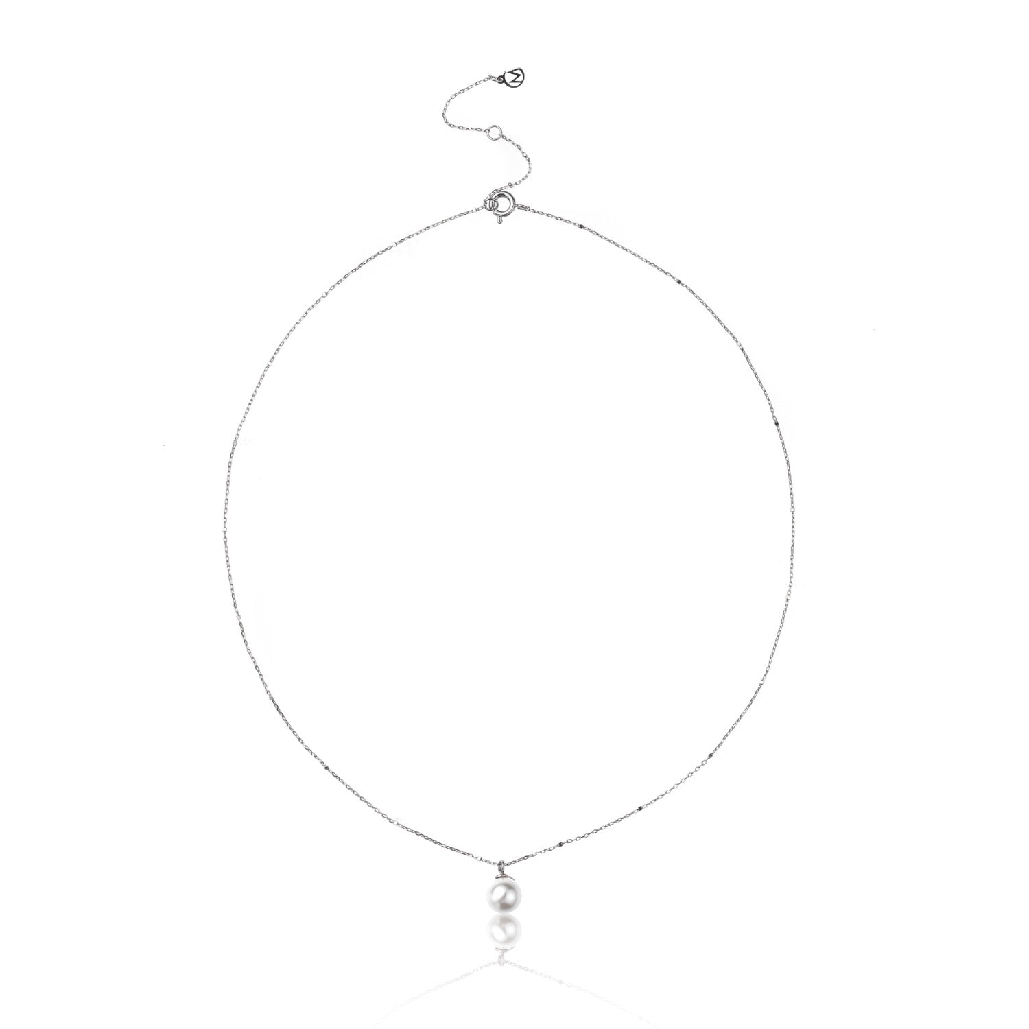 Single Pearl Chain Necklace
