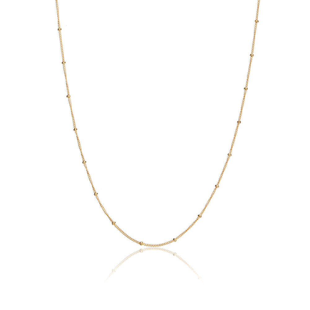 Gold Satellite Chain Necklace