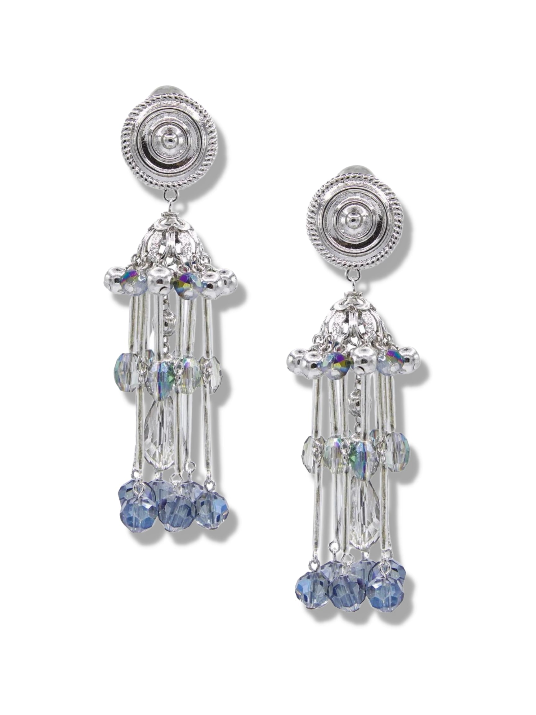 Sixties Solar Sister Clip On Earrings