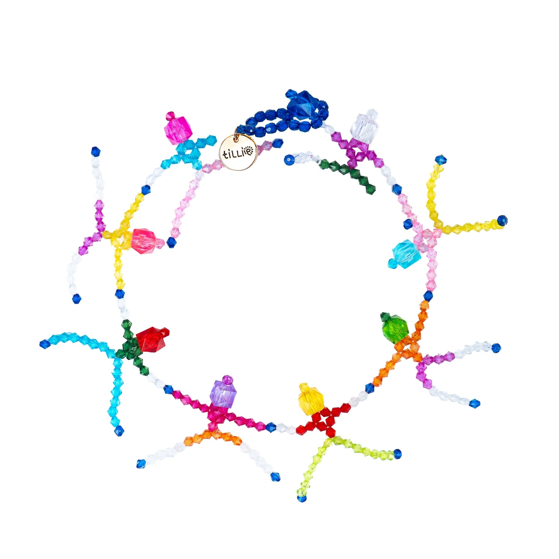 Skeleton Spectacle Multicolour Bead Necklace