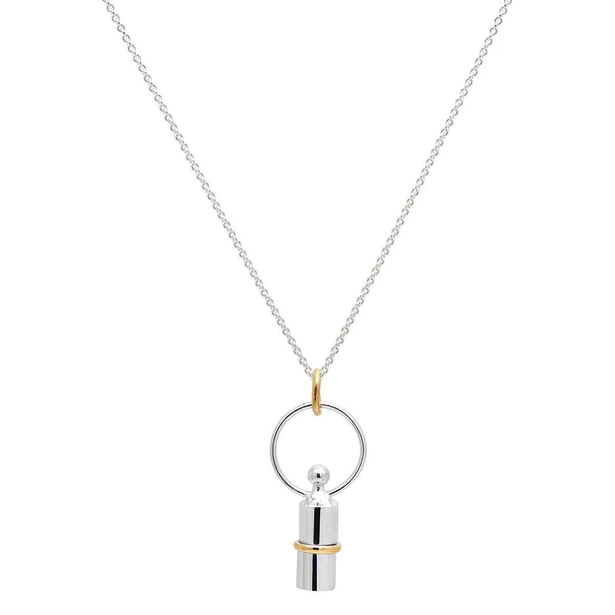 Double the Trouble 2 tone necklace