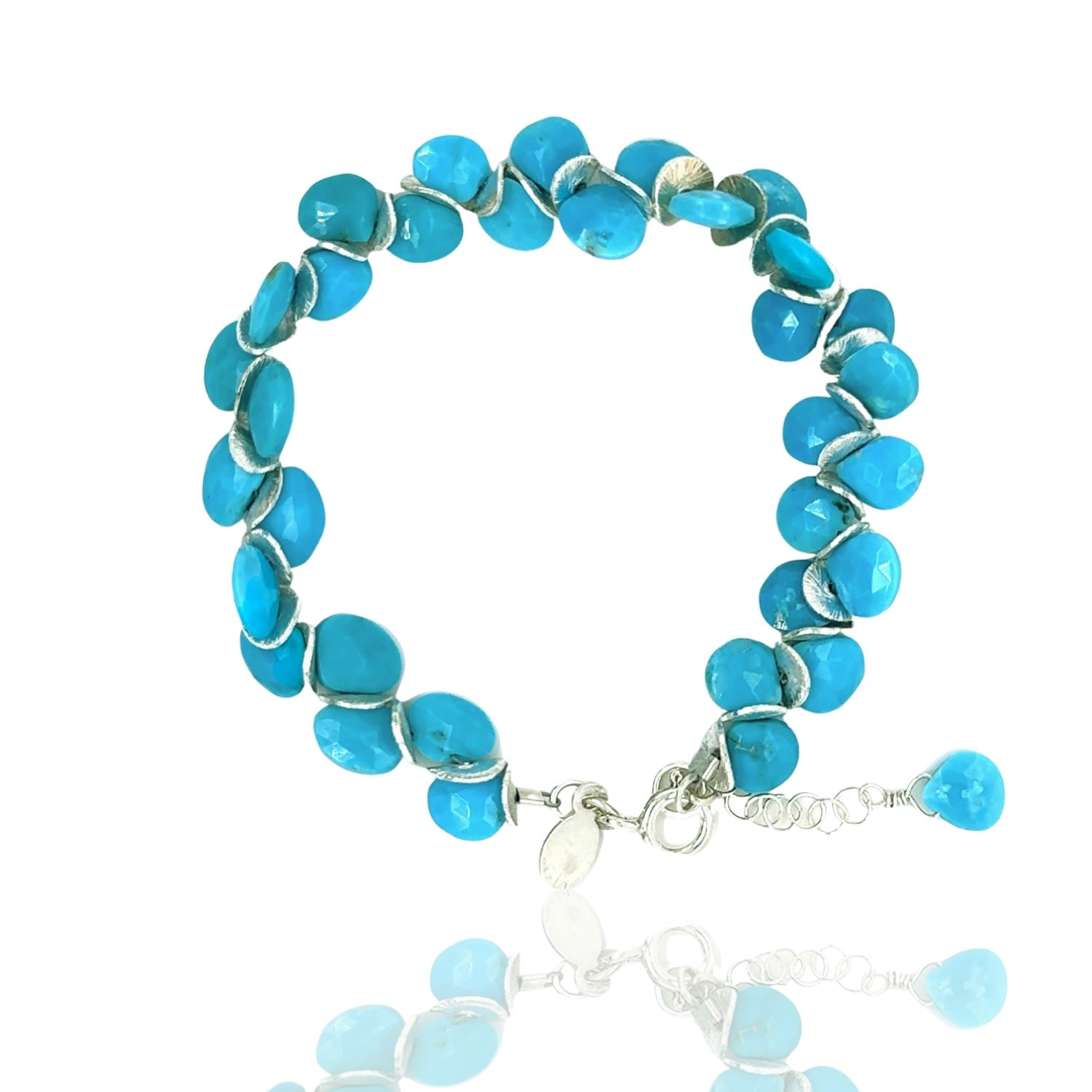 Sleeping Beauty Turquoise Signature Sterling Bracelet