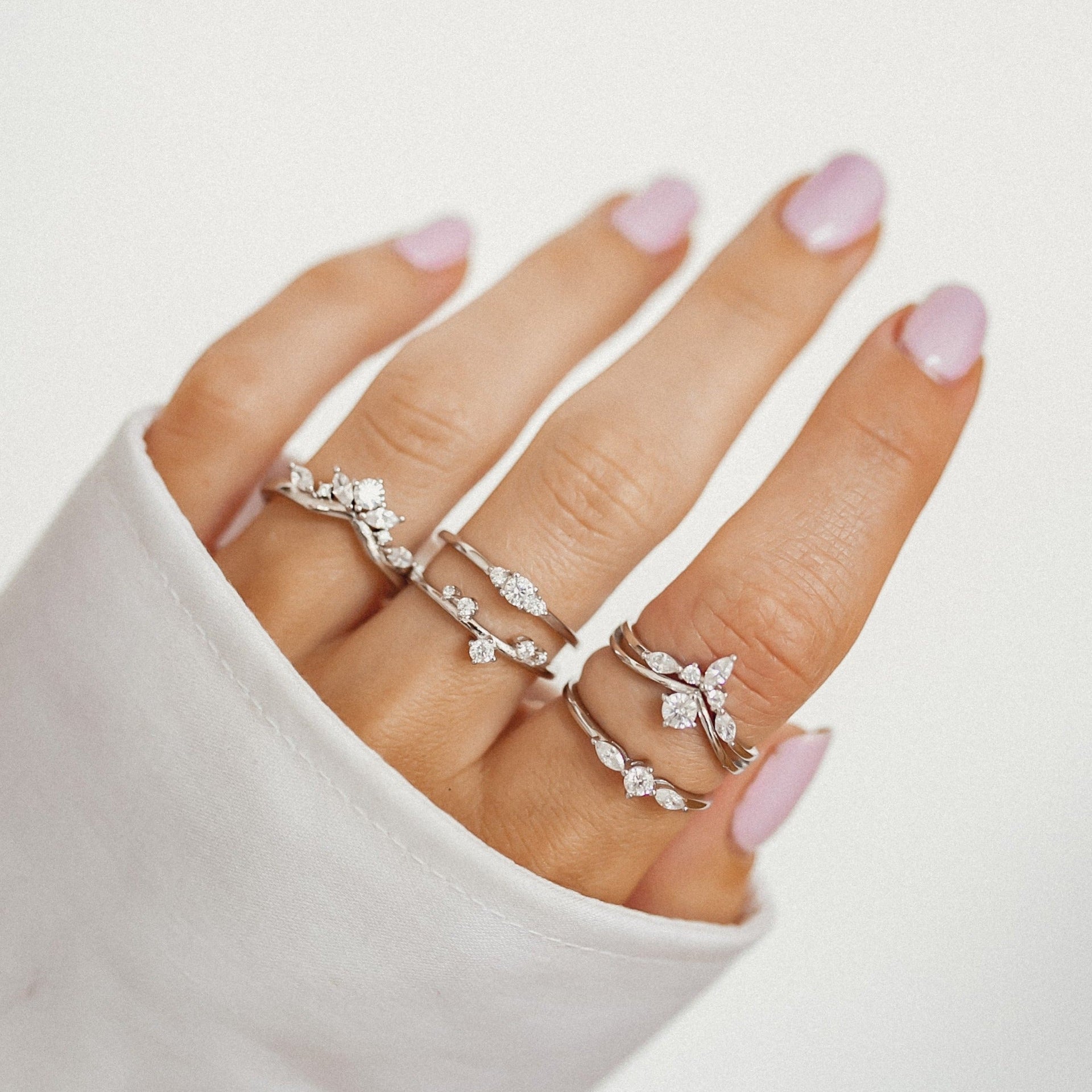 Slim Trio Ring Sterling Silver