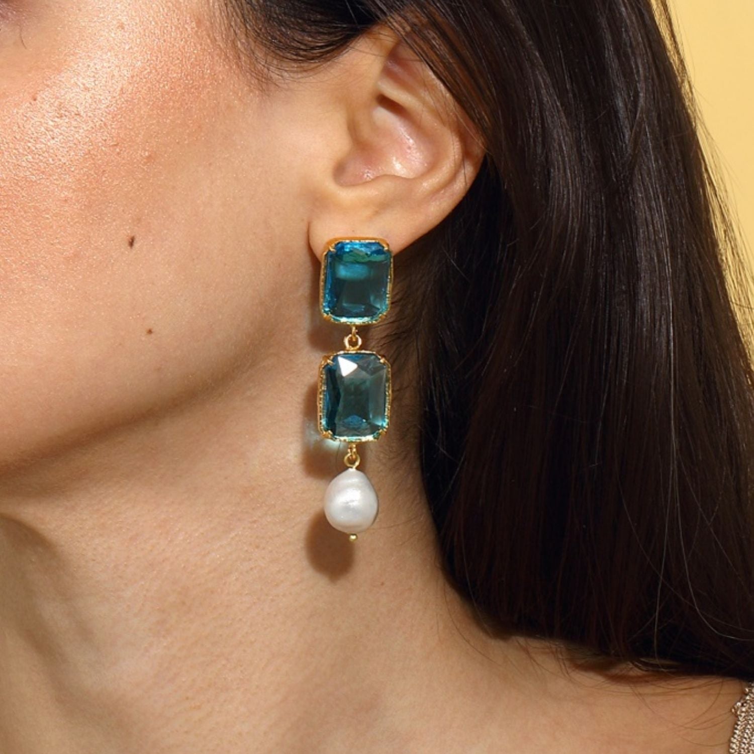Sloane Earrings - Deep Blue