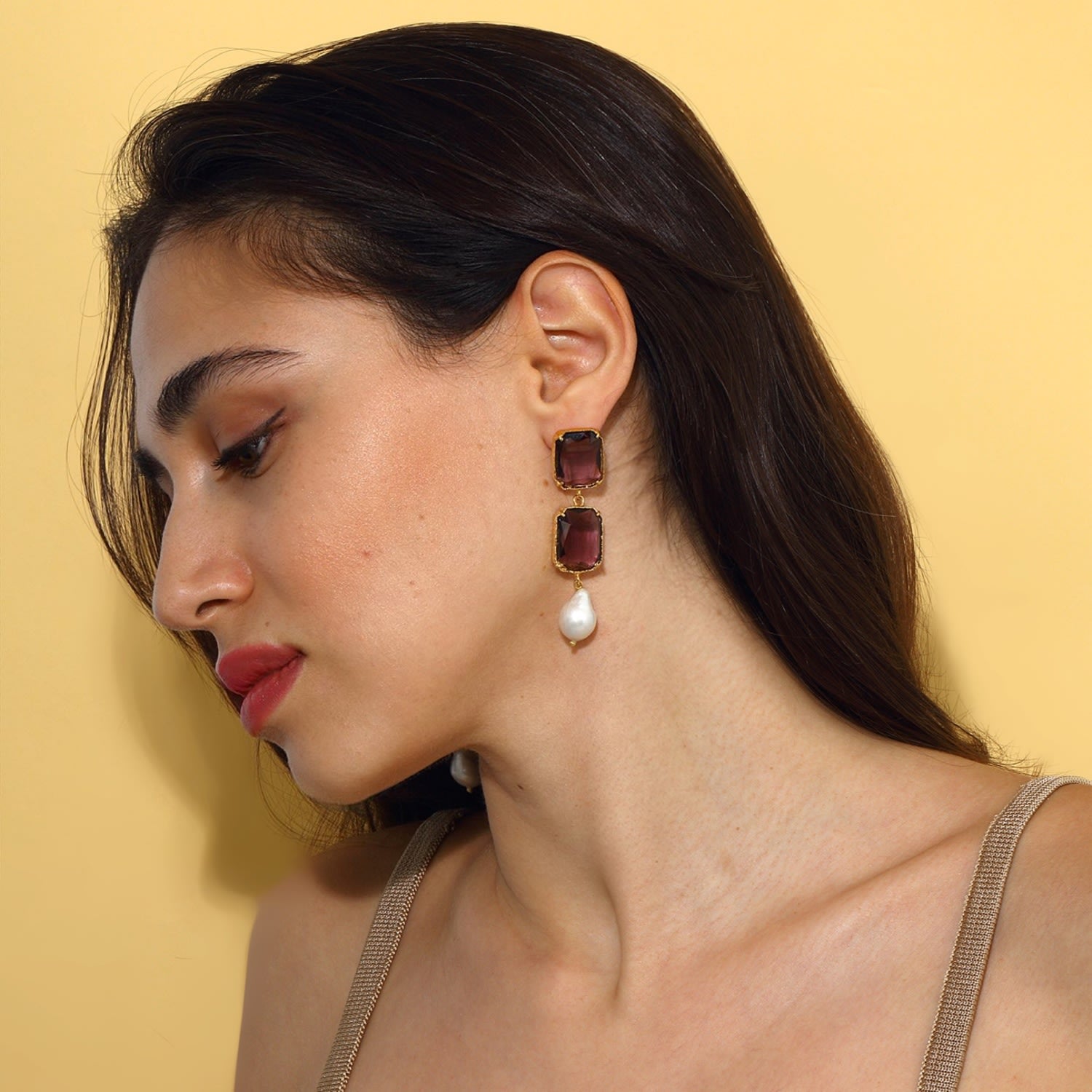 Sloane Earrings - Violet
