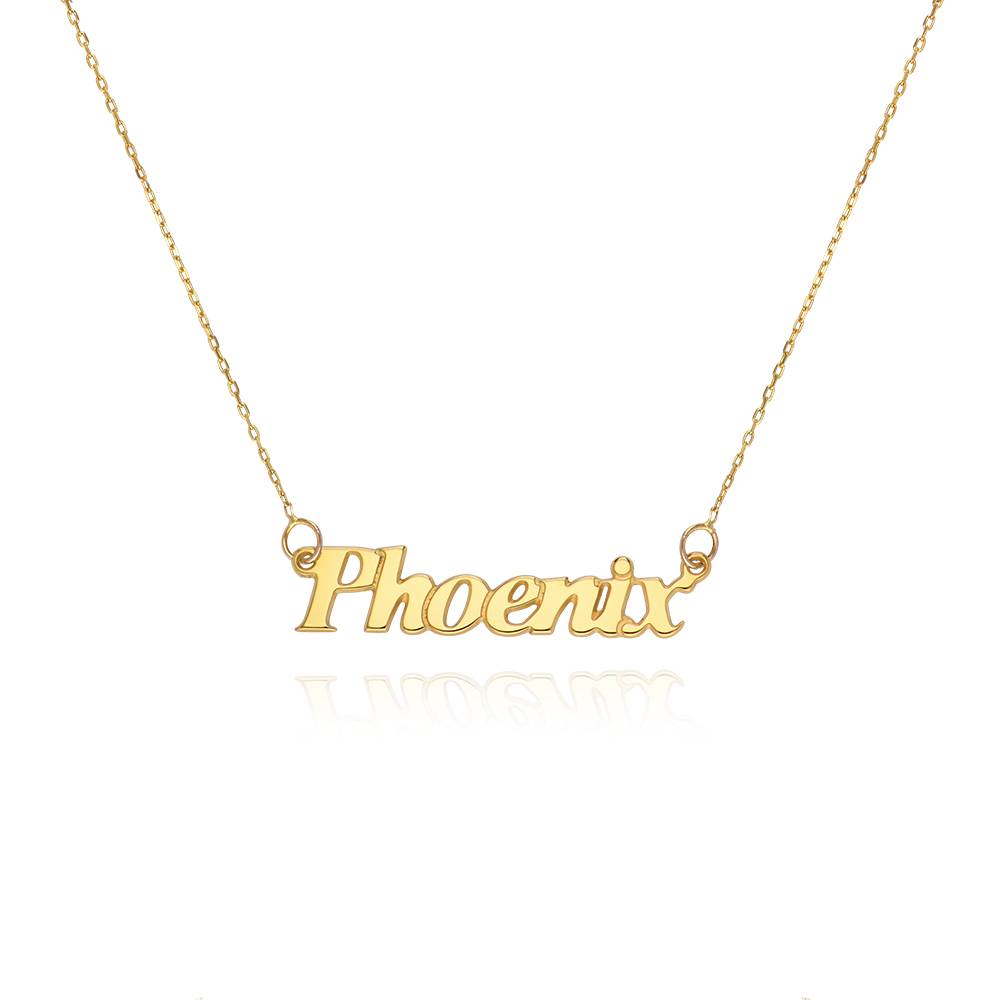 Angel Style Name Necklace in 10K Solid Yellow Gold