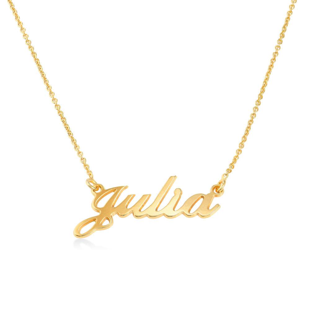 Hollywood Small Name Necklace in Gold Plating - R