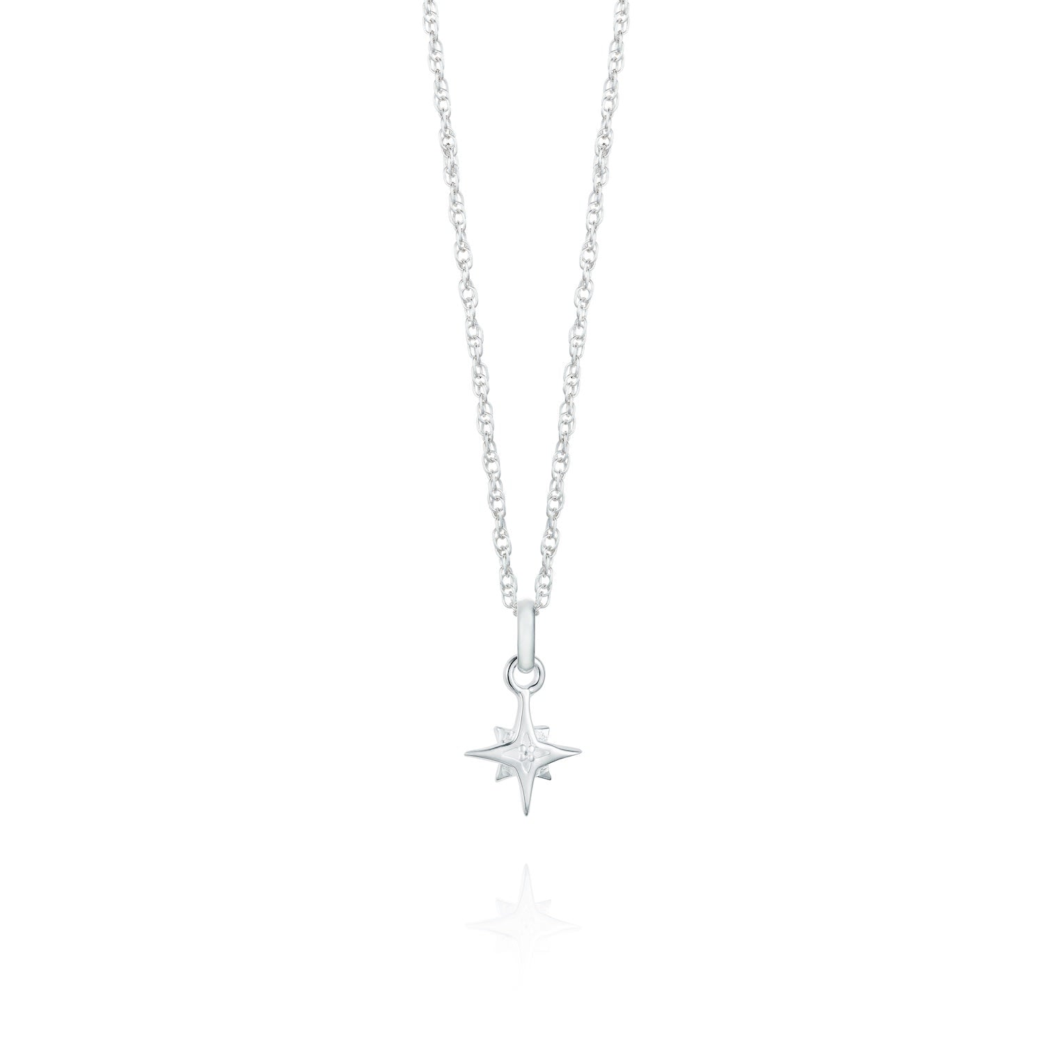 Small Compass Star Necklace