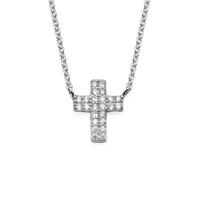 Cross Necklace with Cubic Zirconia