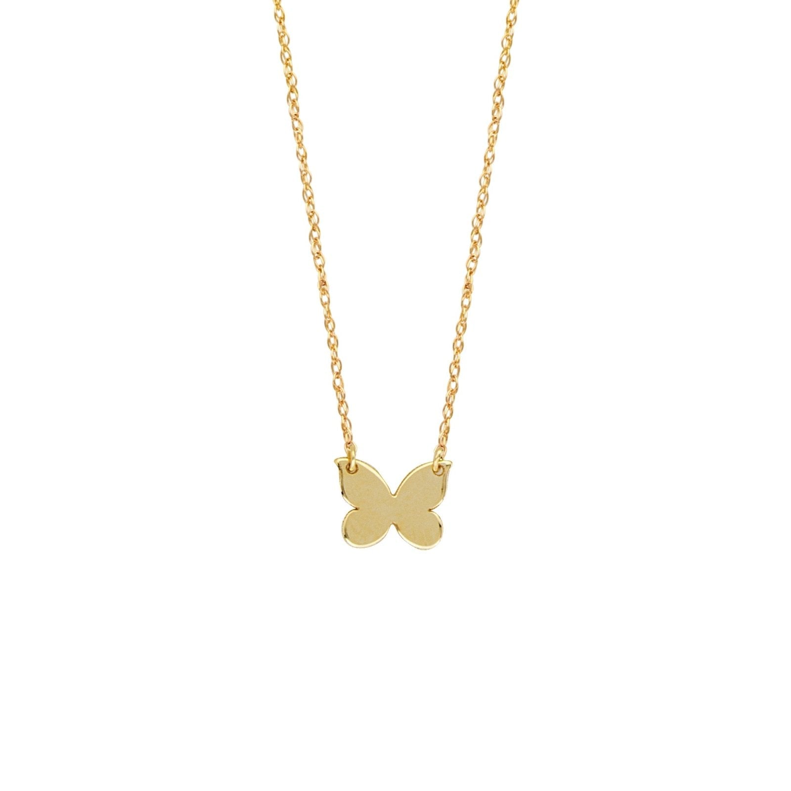 Small Gold Butterfly Necklace